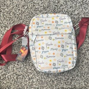 Lord of the Rings Crossbody Bag - White and Red. New